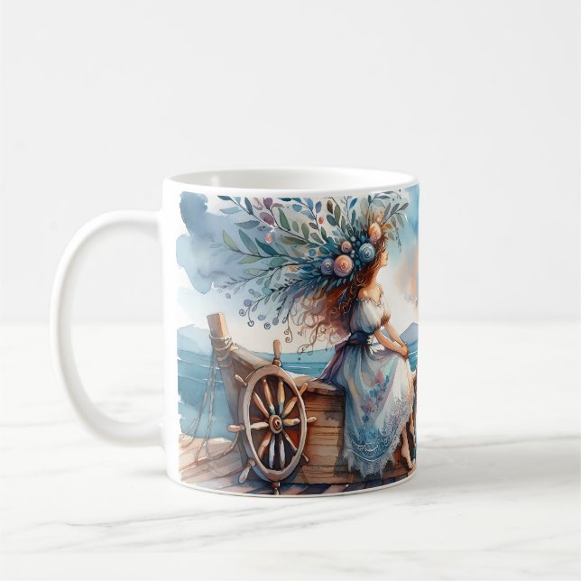 Mug Murmures de la mer au coucher du soleil (Gauche)