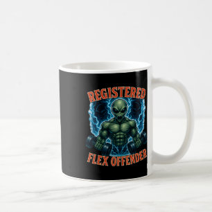 Mug Muscle Alien enregistré Flex Offensant Drôle Gym M