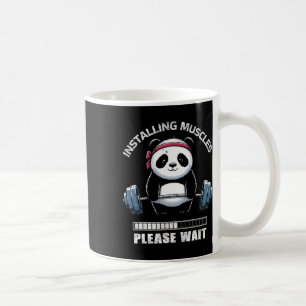 Mug Muscle Building Fitness Panda Poids Levant Barbe