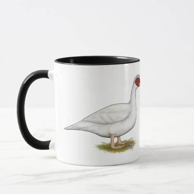 Mug Muscovy blanc de canard (Gauche)