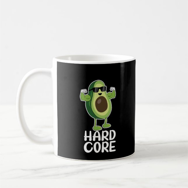 Mug Musculaire Hardcore Avocado drôle (Gauche)