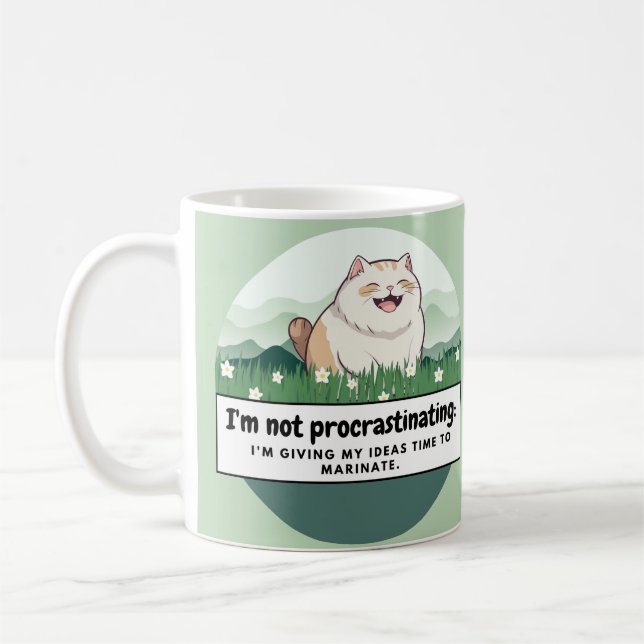 Mug Muse Whiskered : Le Chat Gras Silly Inspirera Les  (Gauche)