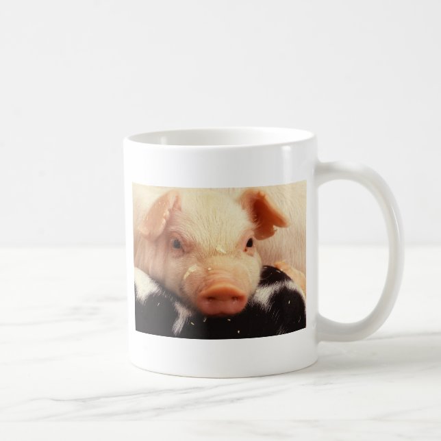 Mug Museau de visage de porc de porcelet (Droite)
