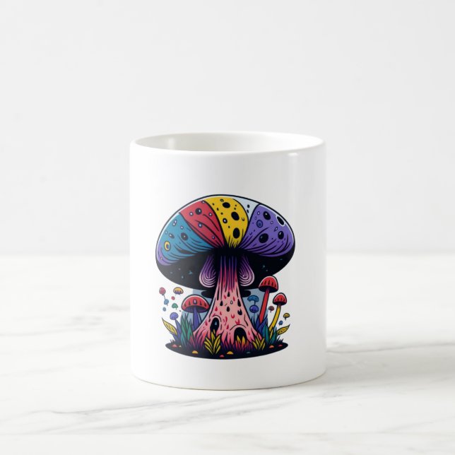 Mug Mushroom Mania Peinture colorée Vivid (Centre)