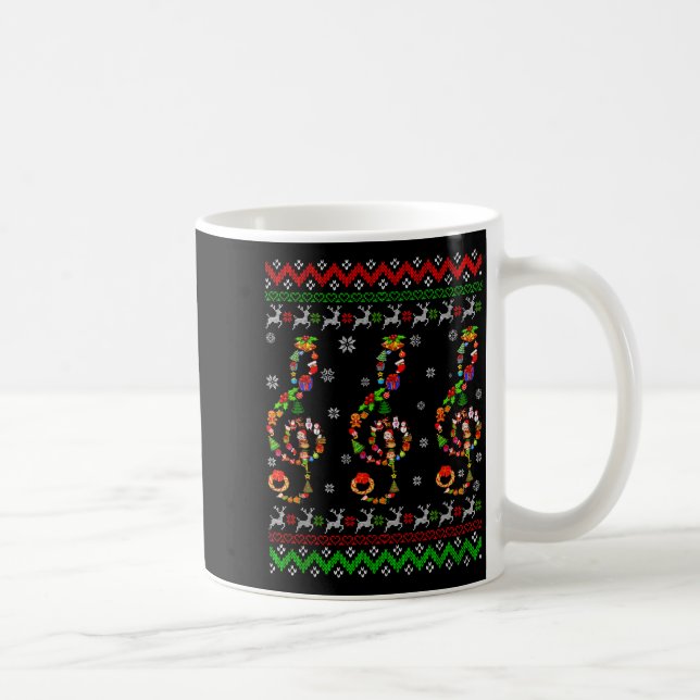 Mug Music Note Christmas Ugly Sweater Musical Teacher  (Droite)