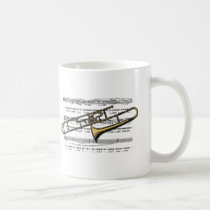 Mug Musical 14 B de trombone