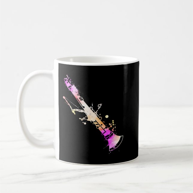 Mug Musicien Artiste Musique Enseignant Aquarelle Clar (Gauche)