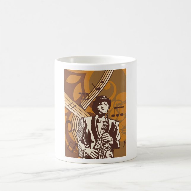 Mug Musicien de jazz avec saxophone (Créateur téléchargé)