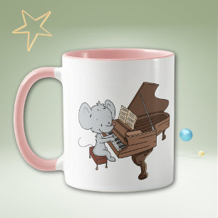 Mug Musicien Souris Mignonne Pianiste Personnalisé