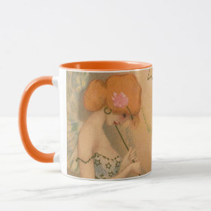 Mug Musiciens Anges Musicaux Vintage Flûte Harpe