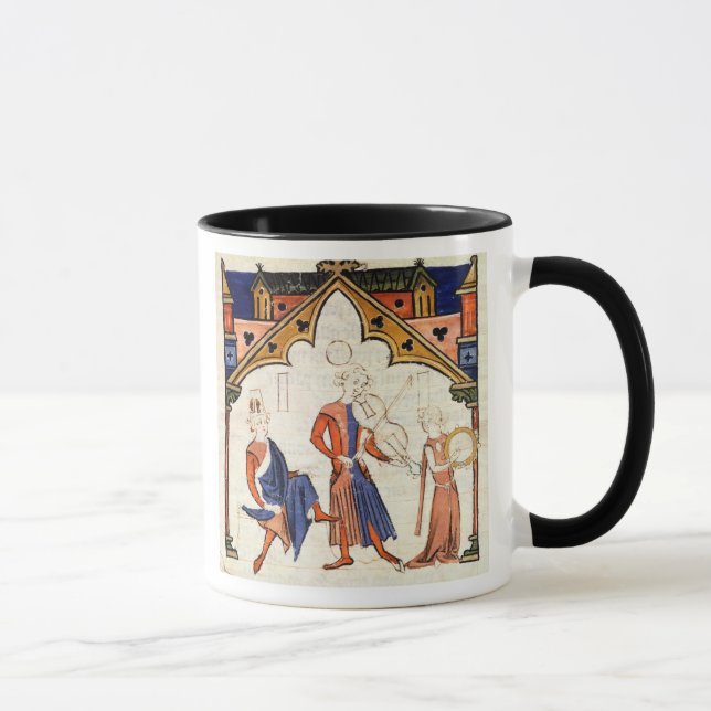 Mug Musiciens jouant un alto et un tambour de basque (Droite)