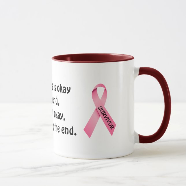 Mug Musique à anneaux à ruban rose (Droite)