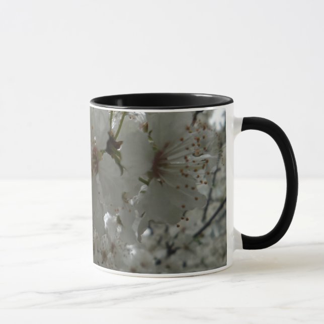 Mug Musique à anneaux de fleurs de prune (Droite)