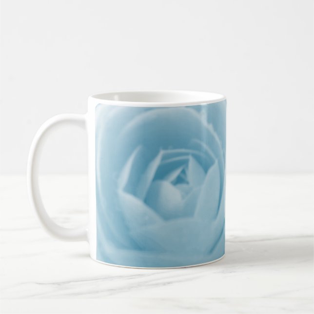 Mug Musique à bulles de Camellia bleu (Gauche)