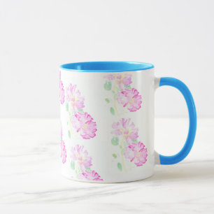 Mug Musique à doigt rose Roses