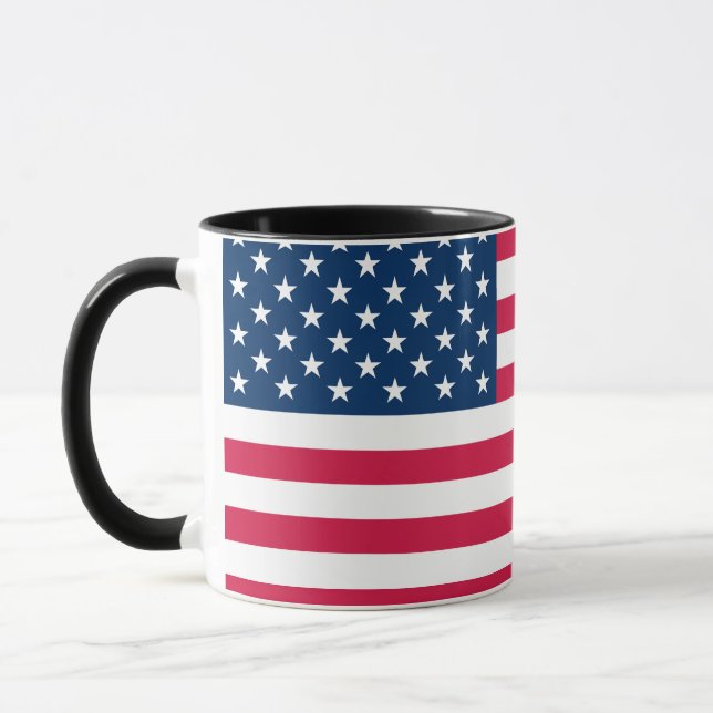 Mug Musique à drapeau américain (Gauche)