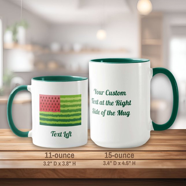 Mug Musique à drapeau de pastèque (Créateur téléchargé)