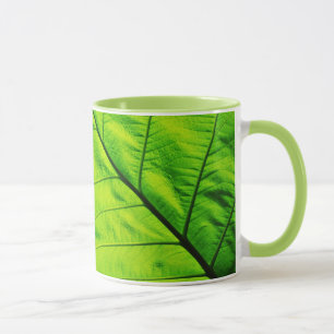 Mug Musique à feuilles vertes