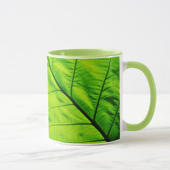 Mug Musique à feuilles vertes (Droite)