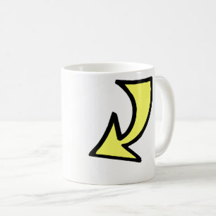 Mug Musique à flèches jaunes
