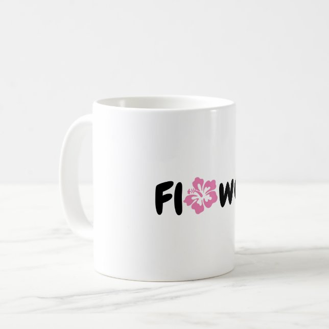 Mug Musique à fleurs (Devant gauche)