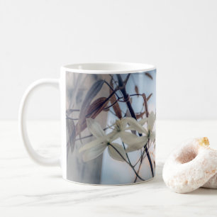 Mug Musique à fleurs Clematis blanche
