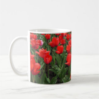 Mug Musique à fleurs de tulipe rouge