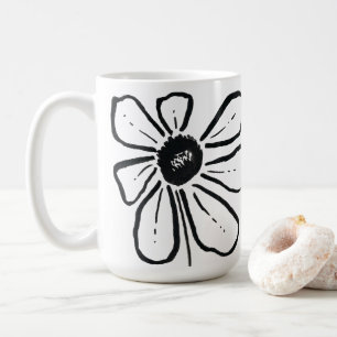 Mug Musique à fleurs moderne