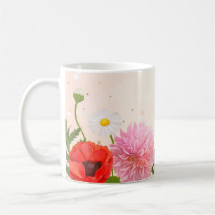 Mug Musique à fleurs vintages