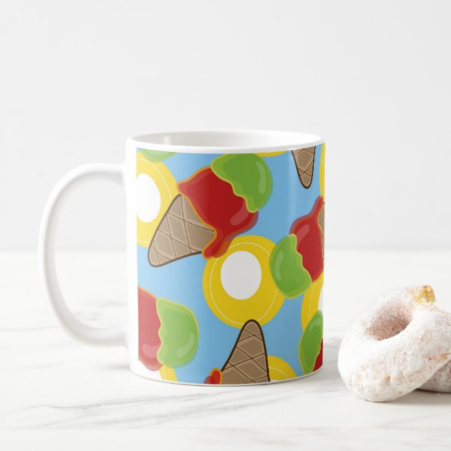 Mug Musique à la crème glacée de cerise et de citron v (Avec donut)