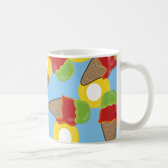 Mug Musique à la crème glacée de cerise et de citron v (Droite)