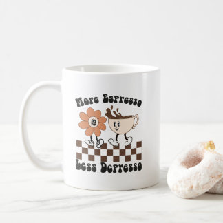 Mug Musique À Thème Rétro "Plus d'Espresso Moins de Dé