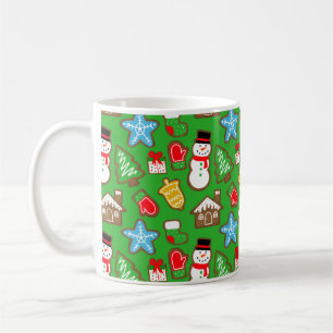 Mug Musique au biscuit de Noël vert