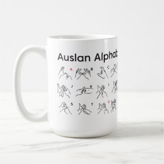 Mug Musique AUSLAN ALPHABET
