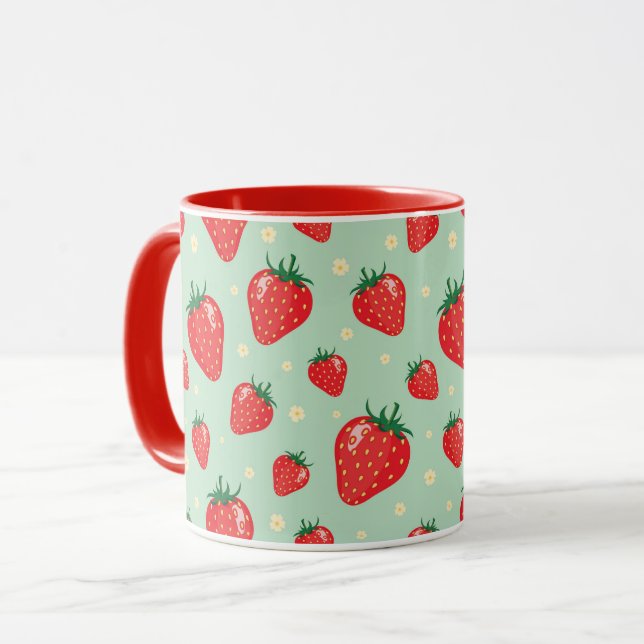 Mug Musique aux fraises (Devant gauche)
