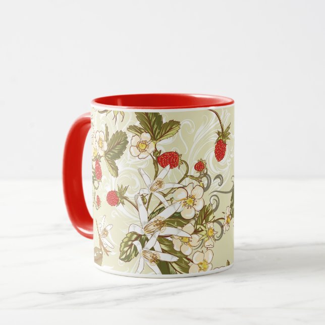 Mug Musique aux fraises (Devant gauche)