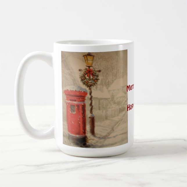 Mug Musique avec boîte de poste rouge (Gauche)