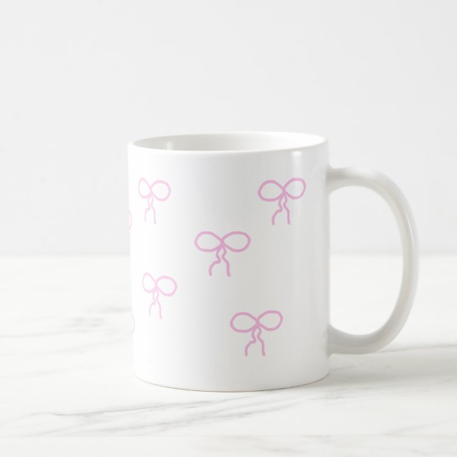 Mug Musique blanche avec vaches roses (Droite)