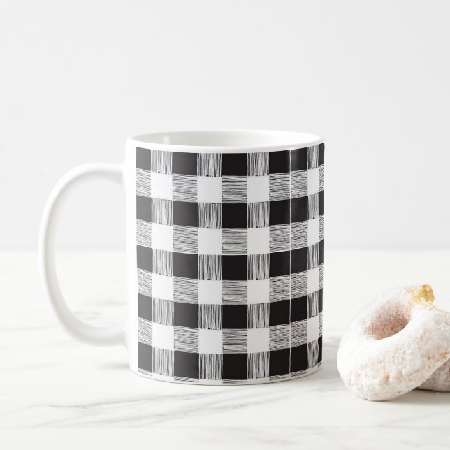 Mug Musique blanche et noire (Avec donut)