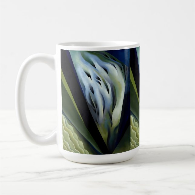 Mug Musique bleue et verte par Georgia O'Keeffe (Gauche)