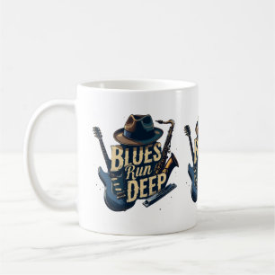 Mug Musique blues esthétique rétro jazz vintage