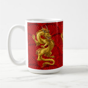 Mug Musique chinoise Lucky Gold Dragon