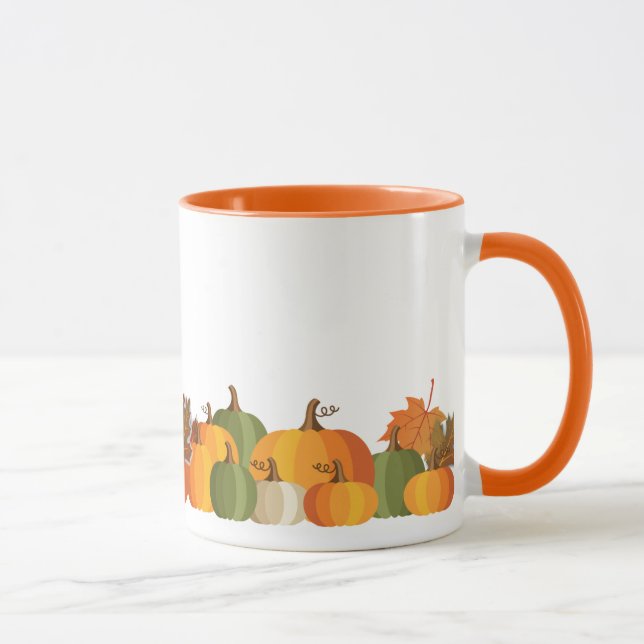 Mug Musique Citrouille d'automne (Droite)