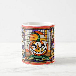 Mug Musique Citrouille Halloween en verre tendu