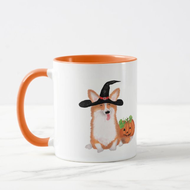Mug Musique Corgi Halloween (Gauche)