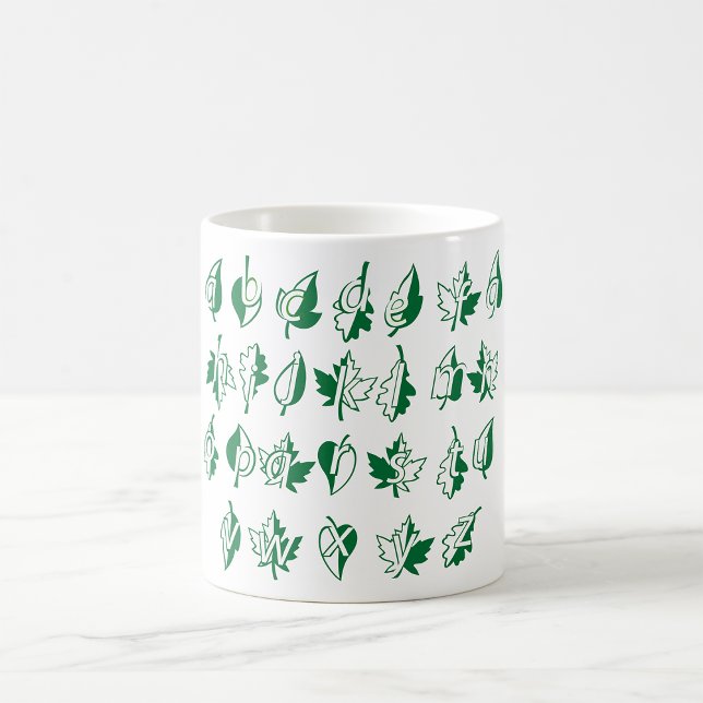 Mug Musique d'alphabet vert (Créateur téléchargé)