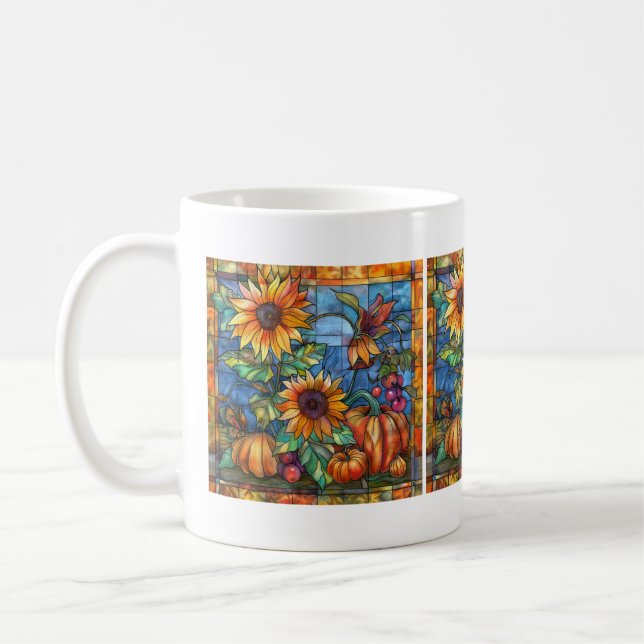 Mug Musique d'art en verre d'automne (Gauche)