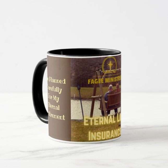 Mug Musique d'assurance vie éternelle (Devant gauche)