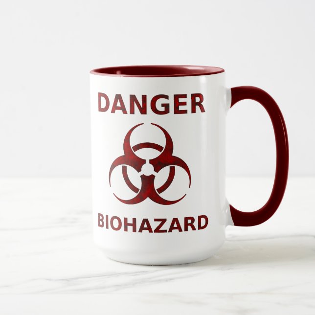 Mug Musique d'avertissement de danger biologique (Droite)