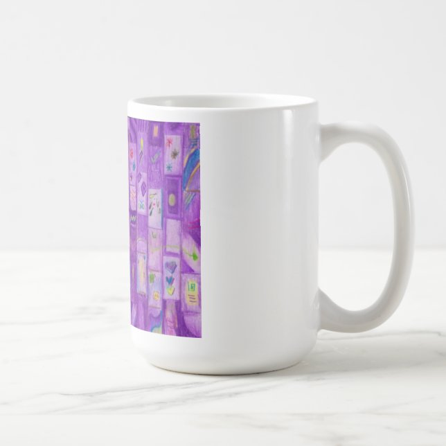 Mug Musique de briques pourpres douces (Droite)